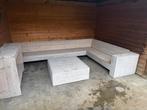 Loungeset, Tuin en Terras, Ophalen, Zo goed als nieuw, Steigerhout, Loungeset