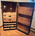 Malle bar en bois sur roulettes, Enlèvement, Comme neuf