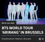 2 tickets BTS world tour arirang Brussel 2 juli 2026, Tickets & Billets, Juillet
