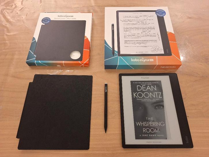Kobo Elipsa 2E met sleepcover en stylus - uitstekende staat, Computers en Software, E-readers, Zo goed als nieuw, 10 inch of meer