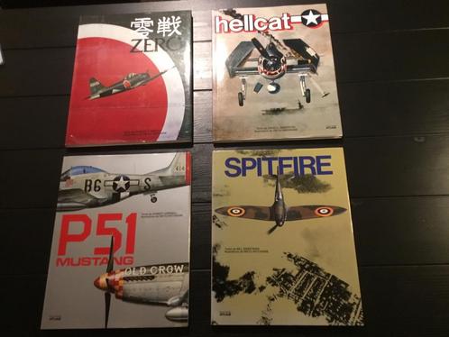 Spitfire, Hellcat, P51 Mustang & Zero (boek FR), Verzamelen, Luchtvaart en Vliegtuigspotten, Gebruikt, Boek of Tijdschrift, Ophalen of Verzenden
