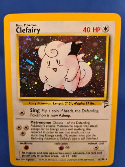 Clefairy 6/130 - Base Set 2, Hobby en Vrije tijd, Verzamelkaartspellen | Pokémon, Gebruikt, Verzenden