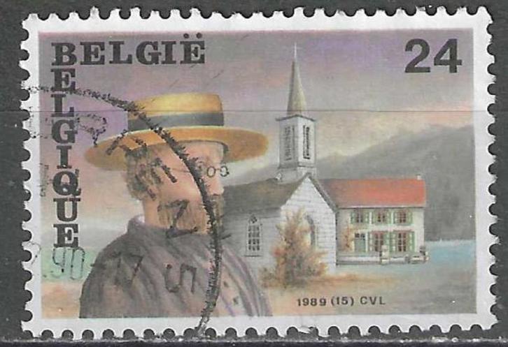 Belgie 1989 - Yvert/OBP 2346 - Pater Damiaan  (ST), Postzegels en Munten, Postzegels | Europa | België, Gestempeld, Verzenden