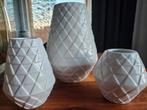 3 vases géométriques, Maison & Meubles, Accessoires pour la Maison | Vases, Comme neuf, Enlèvement