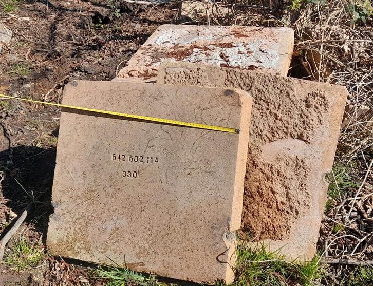 vuurvaste stenen, Doe-het-zelf en Bouw, Platen en Panelen, Gebruikt, Overige materialen, 100 mm of meer, Ophalen