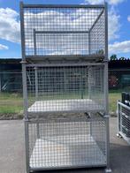 Verzinkte stapelbare opslagkooien / magazijncontainers, Ophalen
