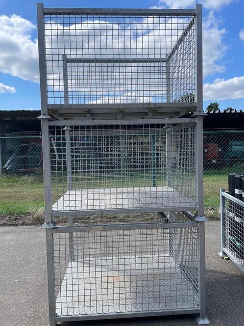 Verzinkte stapelbare opslagkooien / magazijncontainers, Zakelijke goederen, Kantoor en Winkelinrichting | Magazijn, Stelling en Opslag