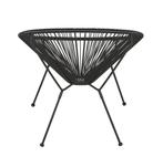 Loungestoel zwart, Tuin en Terras, Tuinsets en Loungesets, Ophalen of Verzenden, Zo goed als nieuw