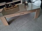Eiken salontafel, Maison & Meubles, Tables | Tables de salon, 100 à 150 cm, Moins de 50 cm, Enlèvement, Utilisé