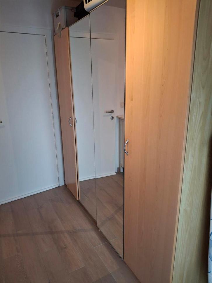 Kleerkast in hout 4 deurs (of 2 x 2 deurs apart), Huis en Inrichting, Kasten | Kleerkasten, Ophalen