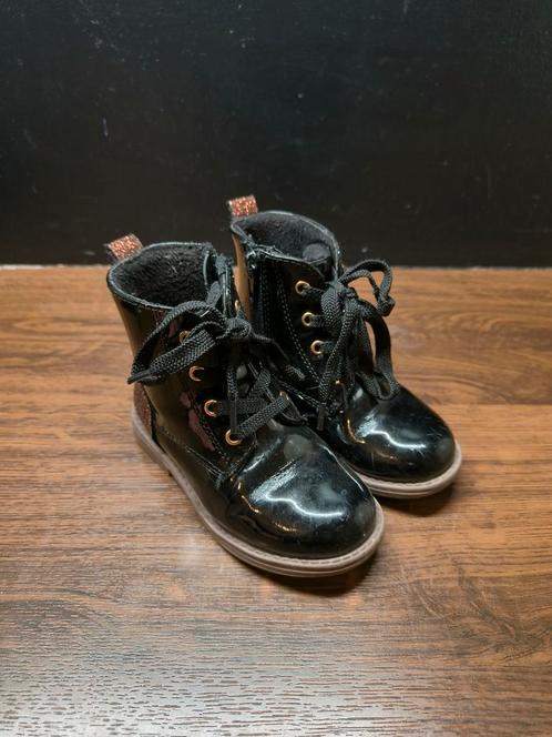 Mooie zwarte botjes in maat 24 te koop!!, Kinderen en Baby's, Kinderkleding | Schoenen en Sokken, Gebruikt, Ophalen of Verzenden