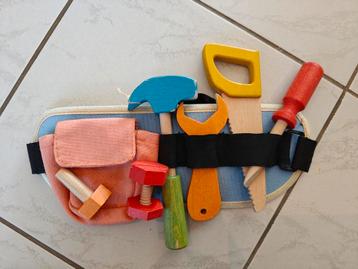 Gereedschapsriem speelgoed gereedschap hout. Volledig. beschikbaar voor biedingen
