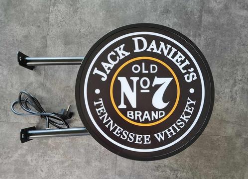 Jack Daniels dubbelzijdig decoratie verlichting reclame lamp, Verzamelen, Merken en Reclamevoorwerpen, Zo goed als nieuw, Lichtbak of (neon) lamp
