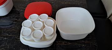 Nieuwe yoghurtmaker+ serveerkom van tupperware, Enlèvement ou Envoi, Neuf