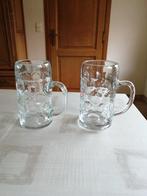 2 bierpotten 1 liter, Ophalen, Zo goed als nieuw, Bierglas