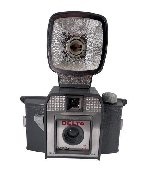 Amerikaanse deltacamera met flitser - Chicago c. 1964, Verzamelen, Foto-apparatuur en Filmapparatuur, Flitser, 1960 tot 1980, Ophalen of Verzenden