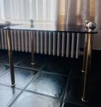 Echte vintage bijzettafel, Huis en Inrichting, Ophalen, Zo goed als nieuw, Glas