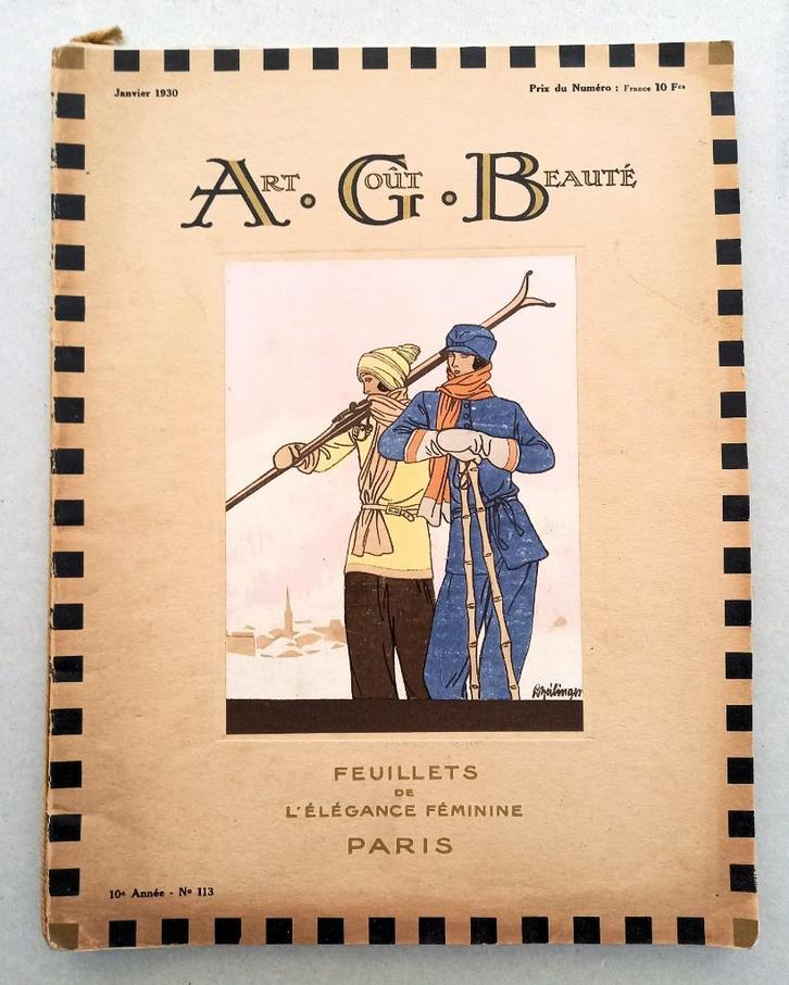 AGB Art Gout Beauté Janvier 1930 #113 Art Deco Mode, Antiek en Kunst, Antiek | Boeken en Manuscripten, Ophalen of Verzenden
