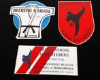 Lot de 3 autocollants école de karaté John Reeberg Anvers Su, Comme neuf, Sport, Enlèvement ou Envoi