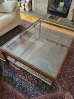 Salontafel + 2 bijzettafels, Ophalen, Gebruikt, Glas, 50 tot 75 cm