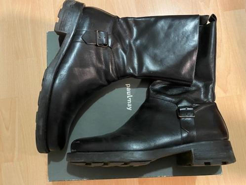 Paul May - Echt leren bikerlaarzen, maat 43EU, Kleding | Heren, Schoenen, Zo goed als nieuw, Boots, Zwart, Ophalen