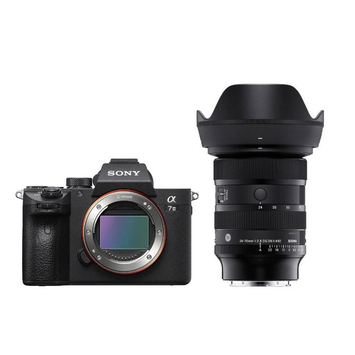 Sony A7 III + Sigma 24-70mm f/2.8 DG DN II Art, Audio, Tv en Foto, Foto | Lenzen en Objectieven, Zo goed als nieuw, Accessoires