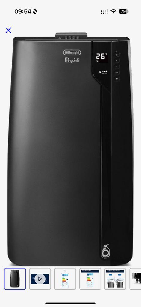 MOBIELE AIRCO Delonghi PINGUINO PAC EX120, Elektronische apparatuur, Airco's, Zo goed als nieuw, Mobiele airco, Afstandsbediening