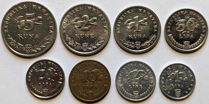 Kroatië - muntenset, Postzegels en Munten, Munten | Europa | Niet-Euromunten, Setje, Overige landen, Ophalen