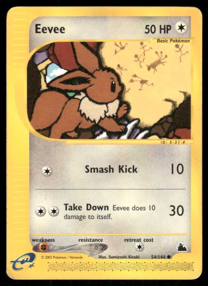 Eevee 54/144 - Skyridge, Hobby en Vrije tijd, Verzamelkaartspellen | Pokémon, Gebruikt, Verzenden