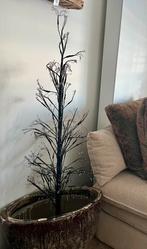 Kerstboom Kerstboompje zwart lampjes, Diversen, Kerst, Ophalen of Verzenden, Zo goed als nieuw
