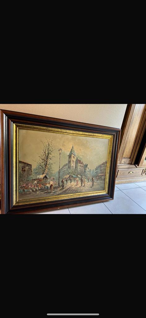 Schilderij en jacht, Antiek en Kunst, Kunst | Schilderijen | Klassiek, Ophalen