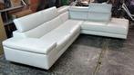 Witte hoekzetel Verberckmoes, Huis en Inrichting, Zetels | Zetels, Ophalen, 250 tot 300 cm, Hoekbank, Leer