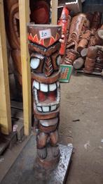 statue totem Tiki 100 cm en bois de cocotier, Ophalen of Verzenden