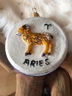 Oude kerstbal teken Ram, Ophalen of Verzenden, Gebruikt