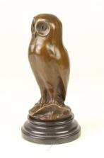 Bronzen Beeld van een jonge Uil GRATIS LEVERING, Antiek en Kunst, Verzenden, Brons