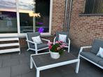 Mooie witte aluminium loungeset exterioo, Ophalen, Zo goed als nieuw, Aluminium, Loungeset