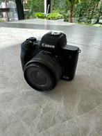 Canon M50 Mark II + 15-45mm IS STM, Audio, Tv en Foto, Fotocamera's Digitaal, Ophalen of Verzenden, Zo goed als nieuw, Canon