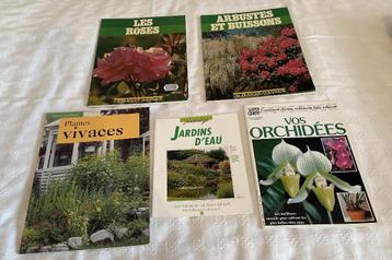 5 Livres arbustes, vivaces, roses, orchidées, jardin d'eau  beschikbaar voor biedingen