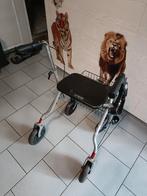 Tribune déambulateur avec 4 roues,2 freins,assise et panier, Divers, Enlèvement, Pliable