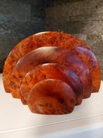 Thuja houten art deco brievenhouder, bakje,bureauorganisator, Antiek en Kunst, Ophalen of Verzenden