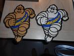 2 Michelin reklame, Verzamelen, Reclamebord, Gebruikt, Ophalen of Verzenden