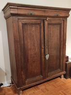 Classic Bruine houten kast met schuif en deuren, Huis en Inrichting, 25 tot 50 cm, Minder dan 150 cm, 100 tot 150 cm, Gebruikt