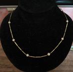 Necklace 18k/750 yellow gold with pearls, Ophalen of Verzenden, Zo goed als nieuw, Goud, Goud