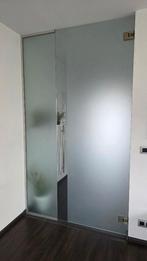 glazen deur met zijpaneel, Doe-het-zelf en Bouw, Deuren en Vliegenramen, Gebruikt, 215 cm of meer, Binnendeur, Glas