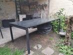 wicker tuintafel + 8 stoelen, Tuin en Terras, Ophalen, Zo goed als nieuw, Rechthoekig, Kunststof