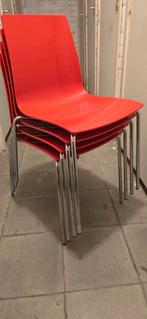 4 x woonkamer- of bureaustoelen + kussens, Tuin en Terras, Tuinmeubel-accessoires, Ophalen, Gebruikt
