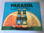 Parasol karton reclame., Verzamelen, Merken en Reclamevoorwerpen, Ophalen, Zo goed als nieuw, Reclamebord