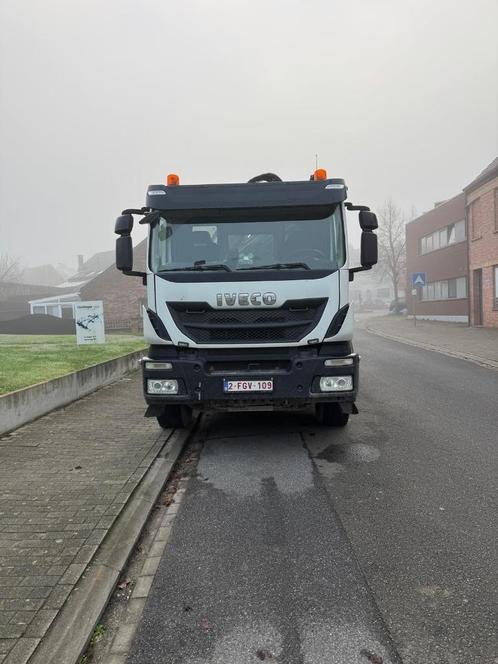 Iveco Trakker 410 6x4 Containerkraan, Auto's, Vrachtwagens, Bedrijf, Iveco, Diesel, Euro 6, 2 deurs, Automaat, Wit, Zwart, Stof