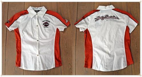 HARLEY DAVIDSON - CHEMISE FEMME MANCHES COURTES – T. : M, Motoren, Kleding | Motorkleding, Overige typen, Dames, Tweedehands, Ophalen of Verzenden