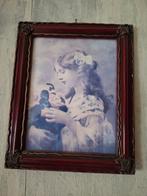 Vintage bruin-gouden fotolijst, Ophalen, Zo goed als nieuw